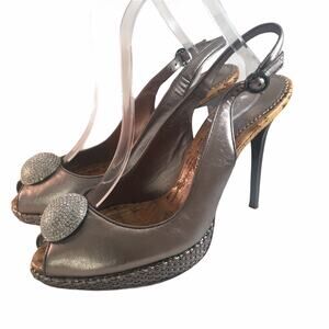 Bourne Pewter platform stiletto size 41
